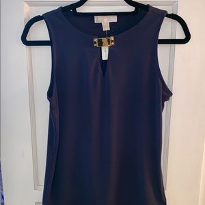 Michaels Kors silky tank with buckle closure
